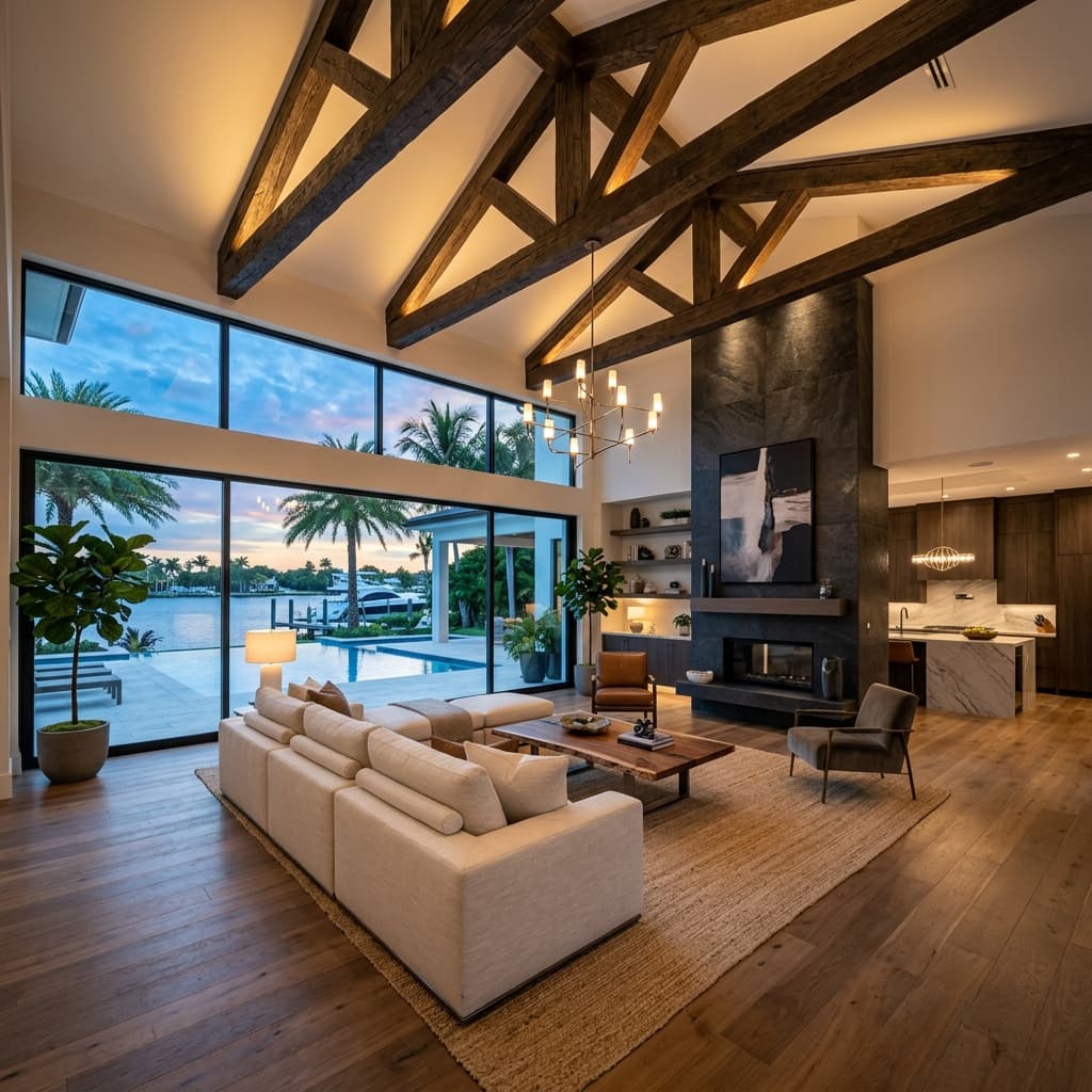 Luxury Florida living room remodel